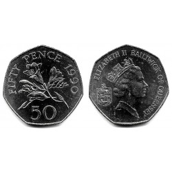 (45.1) Guernsey. 1990. 50 Pence (SC-)