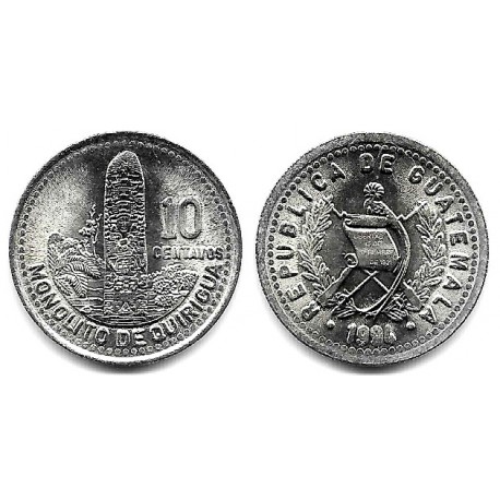 (277.5) Guatemala. 1994. 10 Centavos (SC)