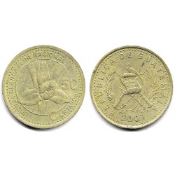 (283) Guatemala. 2001. 50 Centavos (MBC)