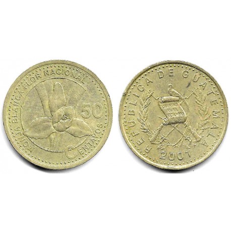 (283) Guatemala. 2001. 50 Centavos (MBC)