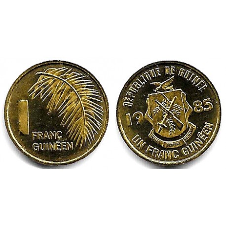(56) República de Guinea. 1985. 1 Franc (SC)