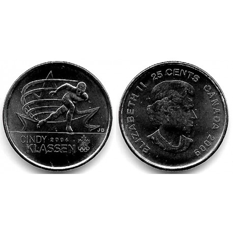 (1065) Canadá. 2009. 25 Cents (SC)
