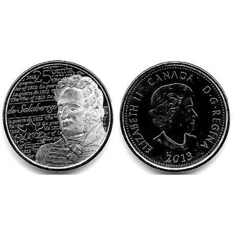 Canadá. 2013. 25 Cents (SC)