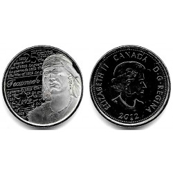 (1324) Canadá. 2012. 25 Cents (SC)