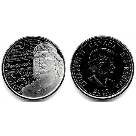 (1324) Canadá. 2012. 25 Cents (SC)