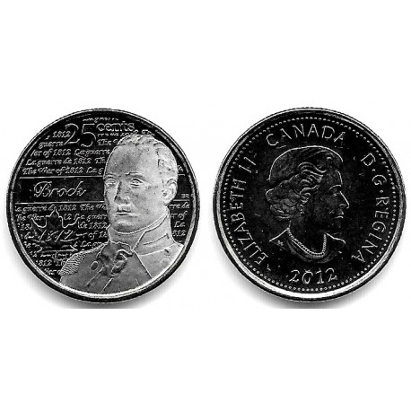 (1322) Canadá. 2012. 25 Cents (SC)