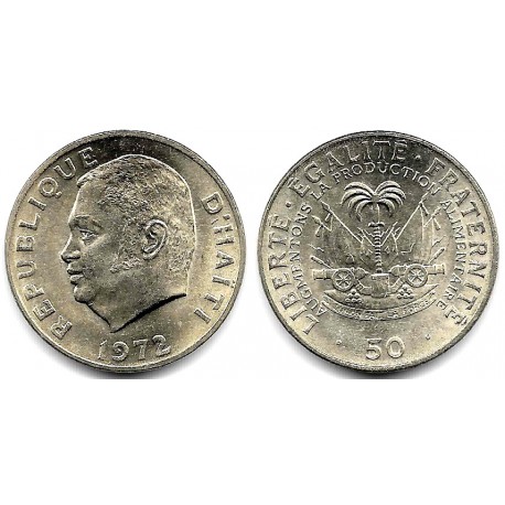 (101a) Haití. 1972. 50 Centimes (SC)
