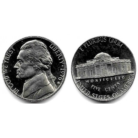 (A192) Estados Unidos de América. 1976(S). 5 Cents (Proof)