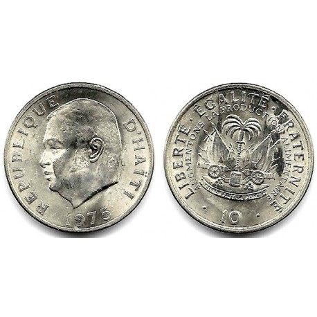 (120) Haití. 1975. 10 Centimes (SC)