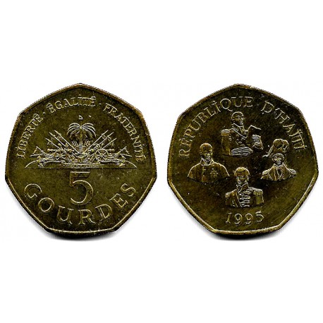(156) Haití. 1995. 5 Gourdes (EBC+)
