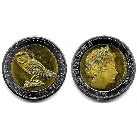 Islas Gough. 2009. 25 Pence (EBC+)
