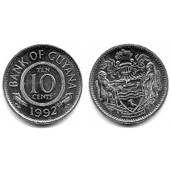 (33) Guyana. 1992. 10 Cents (SC)