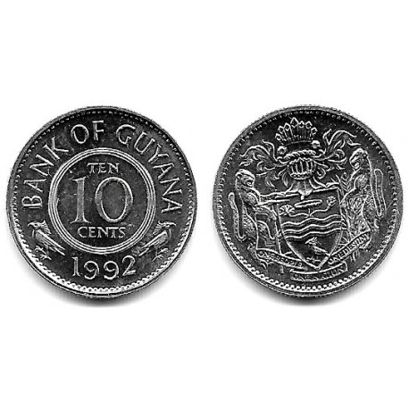 (33) Guyana. 1992. 10 Cents (SC)