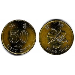 (68) Hong Kong. 1997. 50 Cents (SC)