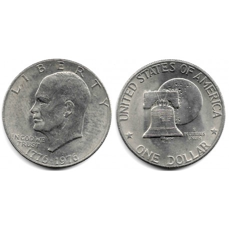(206) Estados Unidos de América. 1976. 1 Dollar (MBC)
