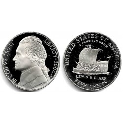 (A192) Estados Unidos de América. 2004(S). 5 Cents (Proof)