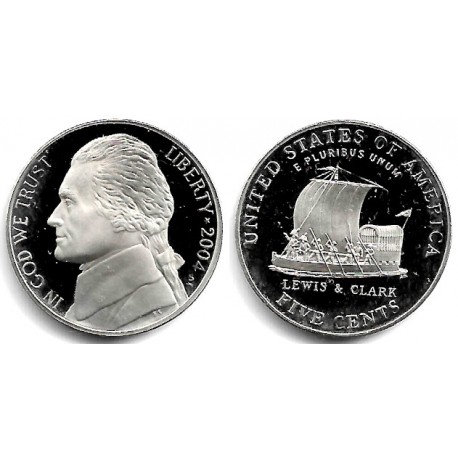 (A192) Estados Unidos de América. 2004(S). 5 Cents (Proof)