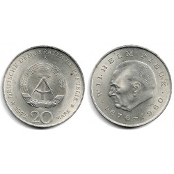 (42) Alemania Democrática. 1972(A). 20 Mark (EBC) (Plata)