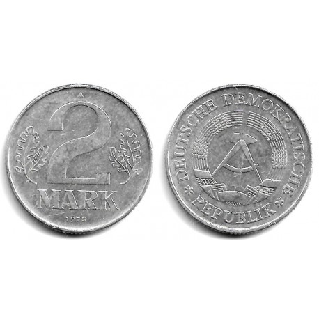 (48) Alemania Democrática. 1975(A). 2 Mark (MBC)