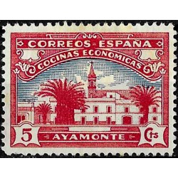 Viñeta. Cocinas Económicas. Ayamonte. 5 Céntimos (Nuevo, sin goma)