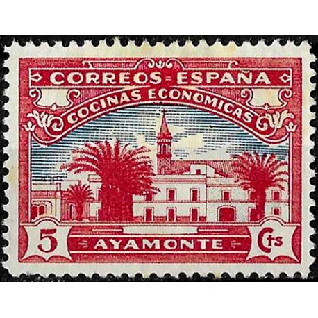 Viñeta. Cocinas Económicas. Ayamonte. 5 Céntimos (Nuevo, sin goma)