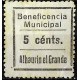Viñeta. Beneficencia Municipal. Alhaurin el Grande. 5 Céntimos (Usado)