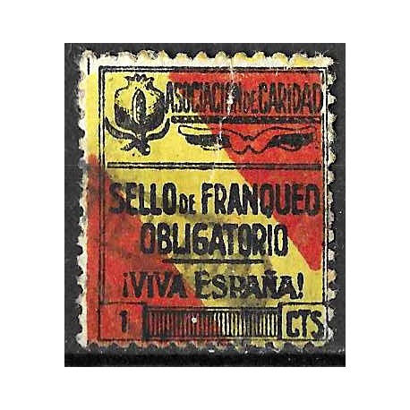 Viñeta. Asociación de Caridad. 1 Céntimo (Usado)