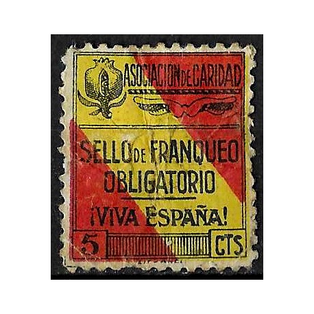 Viñeta. Asociación de Caridad. 5 Céntimos (Usado)