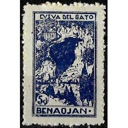 Viñeta. Benaojan. 5 Céntimos (Nuevo, con señal de fijasellos)