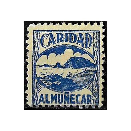 Viñeta. Almuñecar. Caridad. 5 Céntimos (Nuevo, con señal de fijasellos)