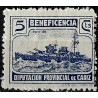 Viñeta. Beneficencia. Diputación Provincial de Cádiz. 5 Céntimos (Nuevo, con señal de fijasellos)