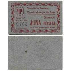 Xerta. 1937. 1 Peseta (SC-)