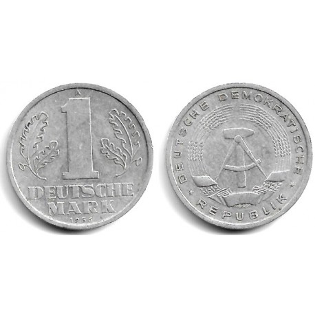 (13) Alemania Democrática. 1956(A). 1 Mark (BC)