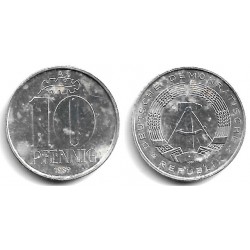 (10) Alemania Democrática. 1989(A). 10 Pfennig (MBC-)