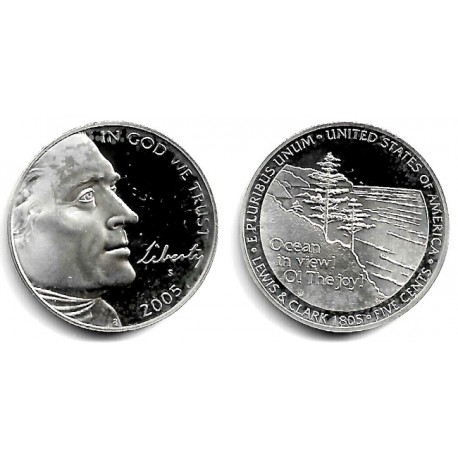 (369) Estados Unidos de América. 2005(S). 5 Cents (Proof)