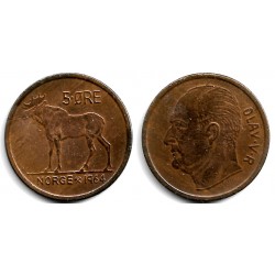 (405) Noruega. 1964. 5 Ore (MBC)