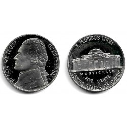 (A192) Estados Unidos de América. 2002(S). 5 Cents (Proof)