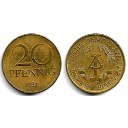 (11) Alemania Democrática. 1984(A). 20 Pfennig (BC+)