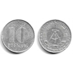 (10) Alemania Democrática. 1970(A). 10 Pfennig (BC+)