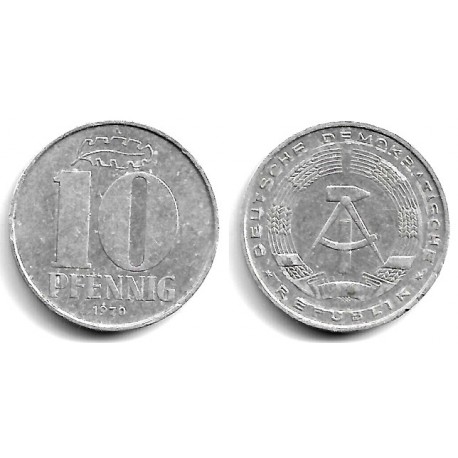 (10) Alemania Democrática. 1970(A). 10 Pfennig (BC+)