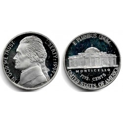 (A192) Estados Unidos de América. 1999(S). 5 Cents (Proof)
