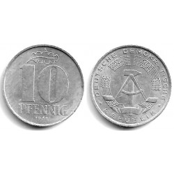 (10) Alemania Democrática. 1968(A). 10 Pfennig (EBC-)