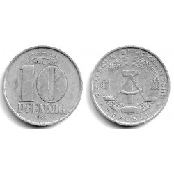 (10) Alemania Democrática. 1965(A). 10 Pfennig (BC+)