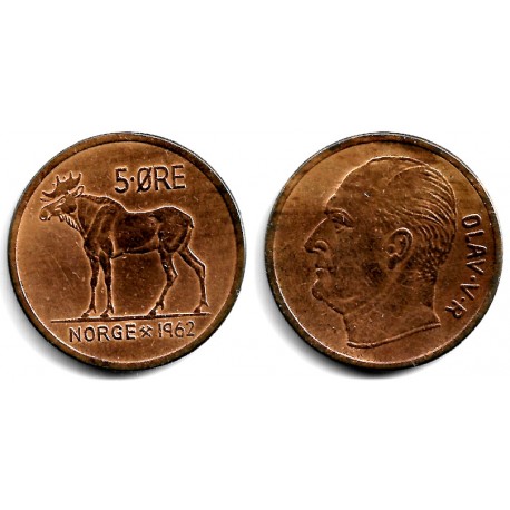 (405) Noruega. 1962. 5 Ore (MBC)