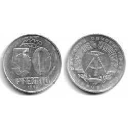 (12.2) Alemania Democrática. 1982(A). 50 Pfennig (MBC)