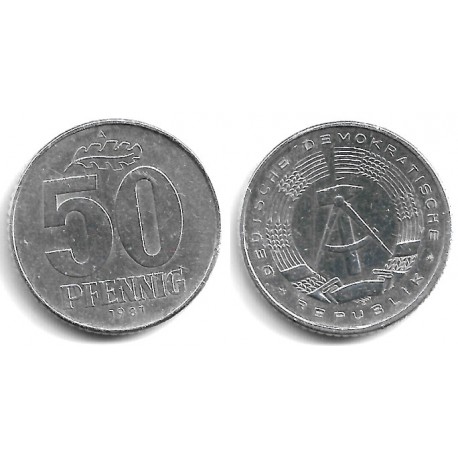 (12.2) Alemania Democrática. 1981(A). 50 Pfennig (MBC)