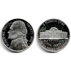 (A192) Estados Unidos de América. 2001(S). 5 Cents (Proof)