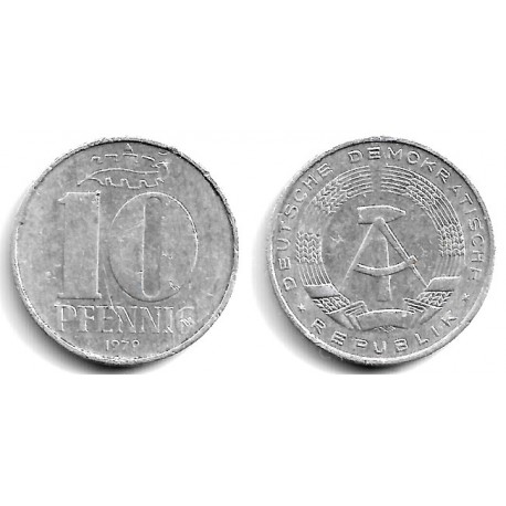 (10) Alemania Democrática. 1979(A). 10 Pfennig (MBC-)