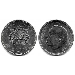 (Y72) Marruecos. 1980. 5 Dirhams (EBC+)