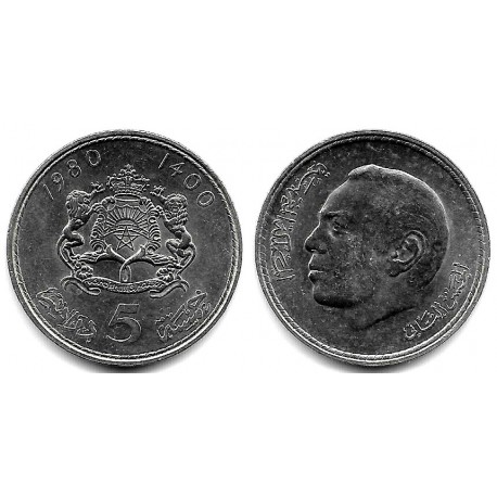 (Y72) Marruecos. 1980. 5 Dirhams (EBC+)